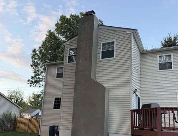 After: Above-Roofline Chimney Rebuild in Doylestown, PA